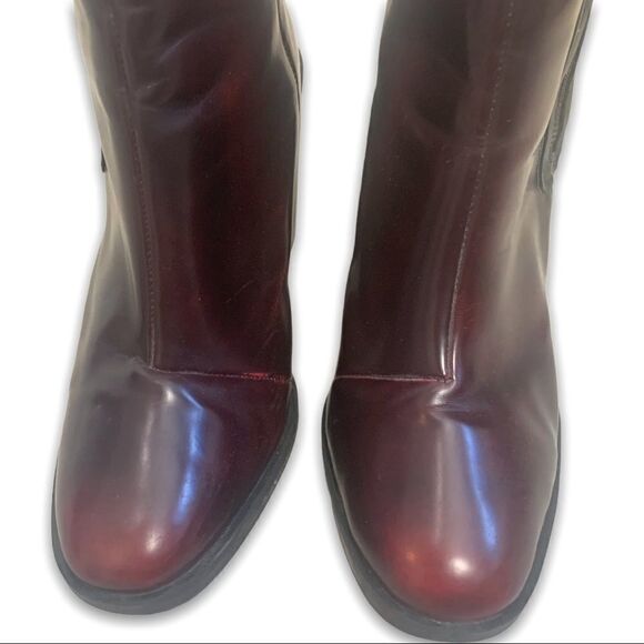 Zara Trafaluc Limited Red Oxblood Booties - Picture 6 of 6